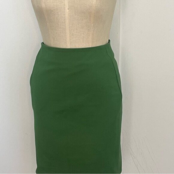 AKRIS for Bergdorf Goodman Green Pencil Skirt Size 4 - Picture 1 of 7
